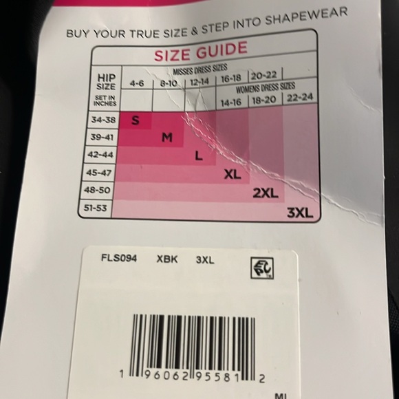 Maidenform Flexees High Waist Brief Ultra Firm Sculpts Black Size 3X - Picture 3 of 5